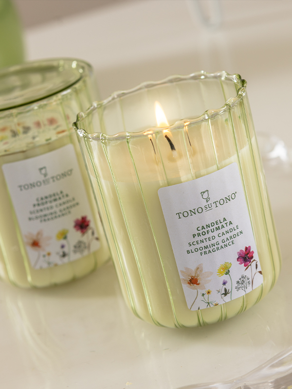 Candele profumate in vetro