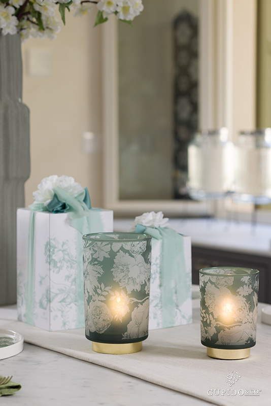 Lanterne Toile de Jouy