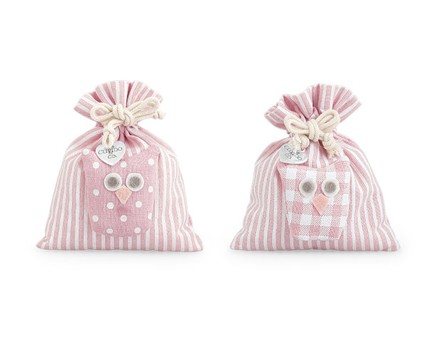 SACCH.RIGHE ROSA C/GUFO ASS. 100X120 MM