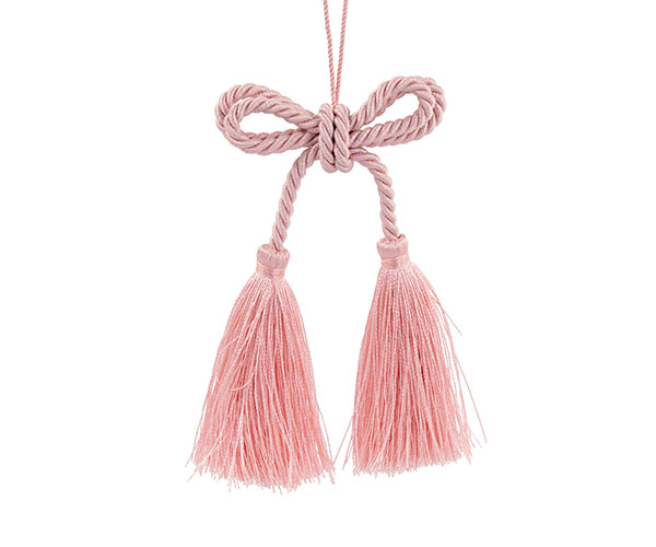 DOPPIO FIOCCO C/NAPPE ROSA H.120 MM