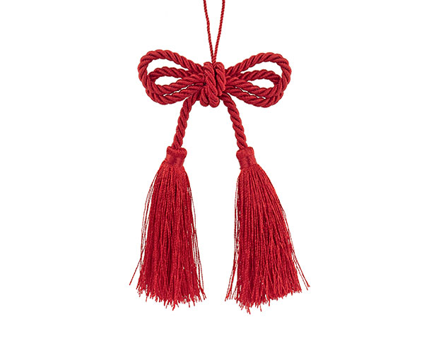 DOPPIO FIOCCO C/NAPPE ROSSE H.120 MM