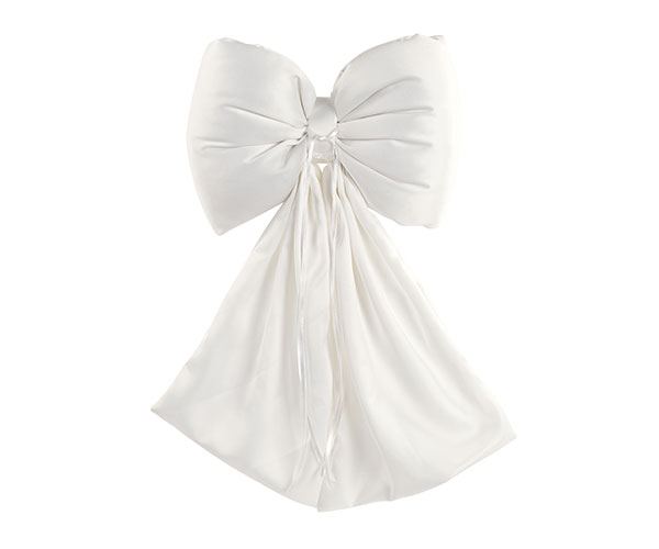 FIOCCO PORTAFEDI RASO BIANCO 250X440 MM