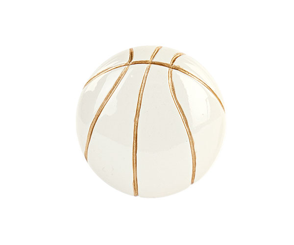 PALLONE BASKET BIANCO-ORO CALAMITA ø 45 MM