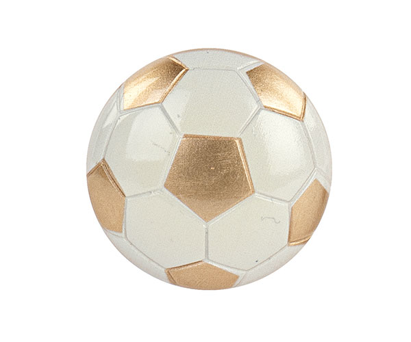 PALLONE CALCIO BIANCO-ORO CALAMITA ø 45 MM
