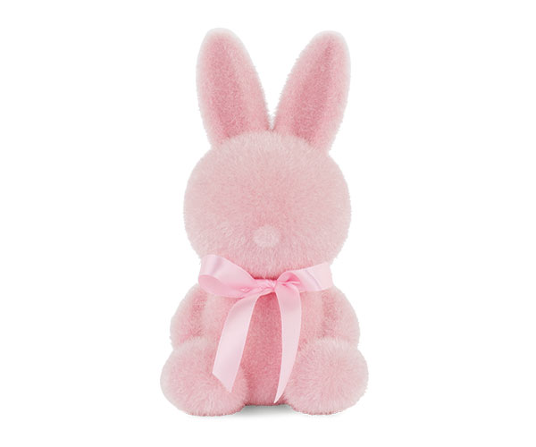 CONIGLIETTO FLOCCATO ROSA H.180MM
