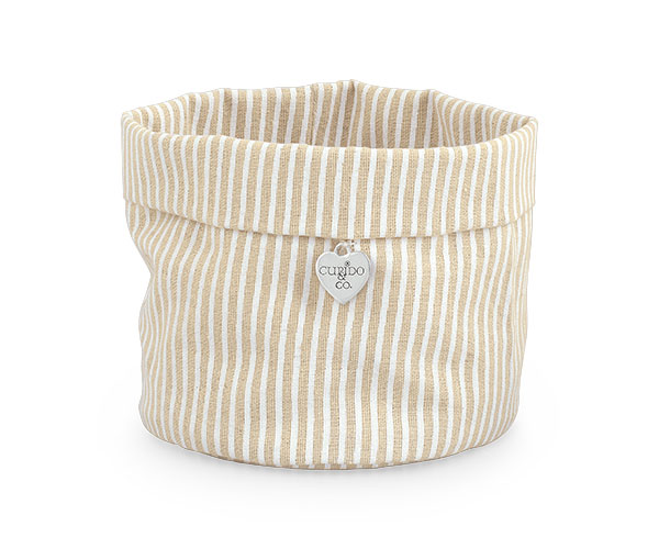 SACCO RIGHE BEIGE ø 120XH.110 MM