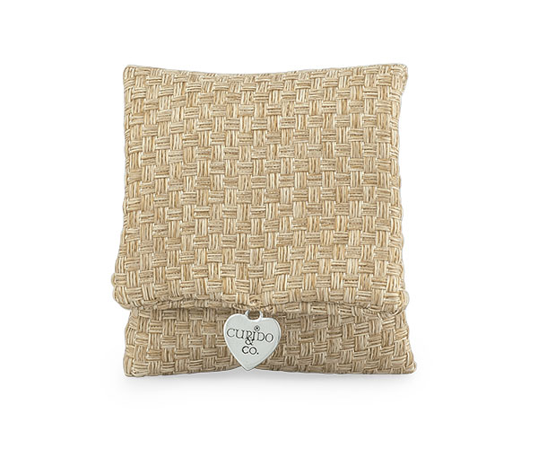 BUSTA INTRECCIO ECRUE 90X90 MM