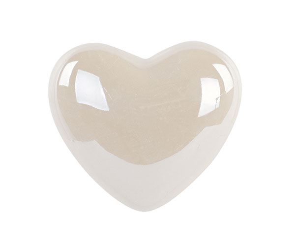 CUORE AVORIO PERLATO C/CALAMITA H.40 MM