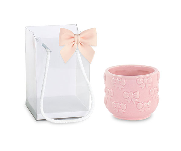 CACHEPOT FIOCCHI ROSA C/SHOPPER ø 70XH.65 MM