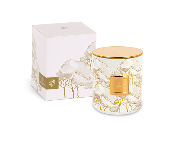 CANDELA INTRECCI AVORIO C/SCAT.D90XH.100 MM