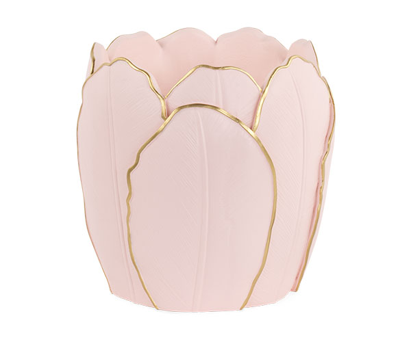 CACHEPOT SPRING TULIPS ROSA ø 210XH.210MM