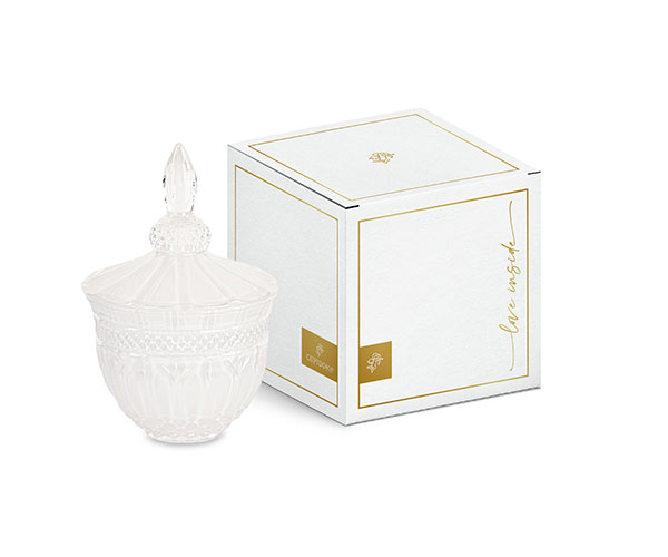 POTICHE BIANCA C/SCATOLA ø 115XH.170 MM