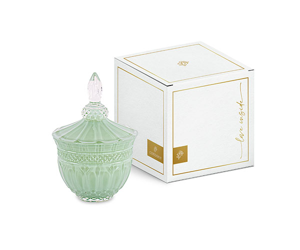 POTICHE VERDE C/SCATOLA ø 115XH.170 MM