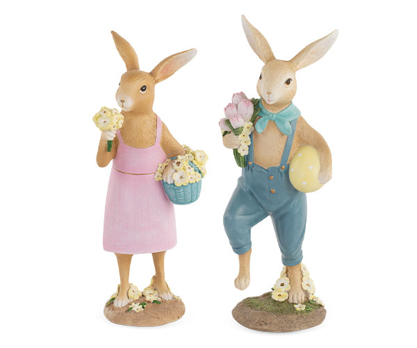 CONIGLIO/A CON FIORI ASS. H.270/285MM