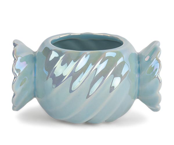 CACHEPOT CARAMELLA AZZURRA 140X95XH.75MM