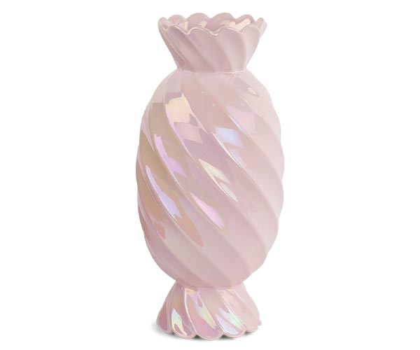 VASO CARAMELLA ROSA H.300MM