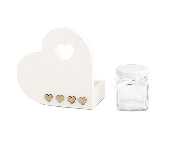 CUORE C/VASETTO C/SHOPPER 110X70X100 MM