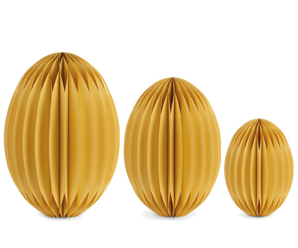SET 3 UOVA GIALLE H.400/600/750MM