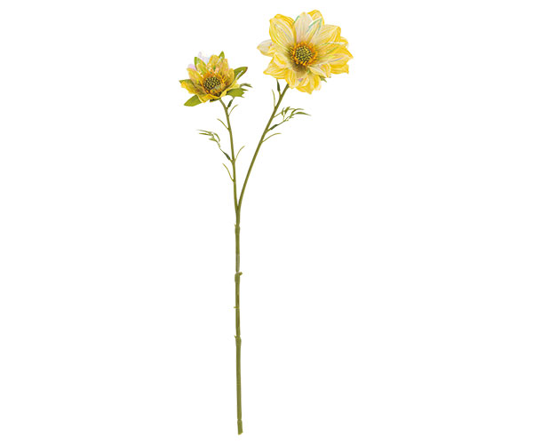 RAMO 2 FIORI GIALLI IRID. H.450MM