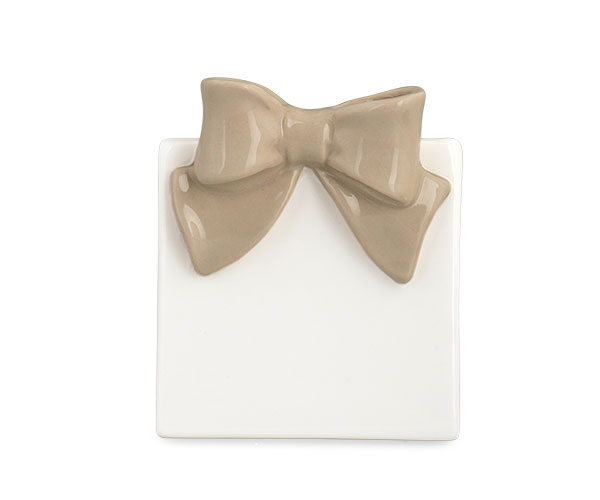 SEGNAPOSTO C/FIOCCO + MOLLETTA 65X75 MM