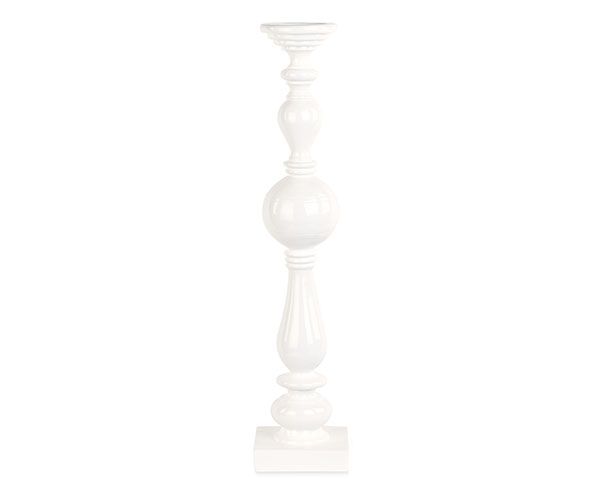 CANDELABRO RESINA BIANCO