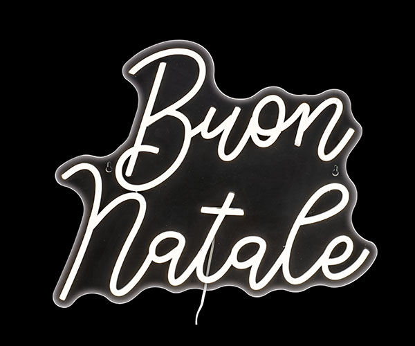 PANNELLO BUON NATALE NEON CON USB