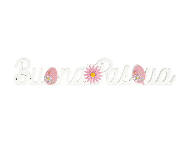 SCRITTA B.PASQUA LEGNO BIANCO