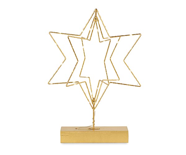STELLA METAL.ORO 3D S/BASE LED 450 MM