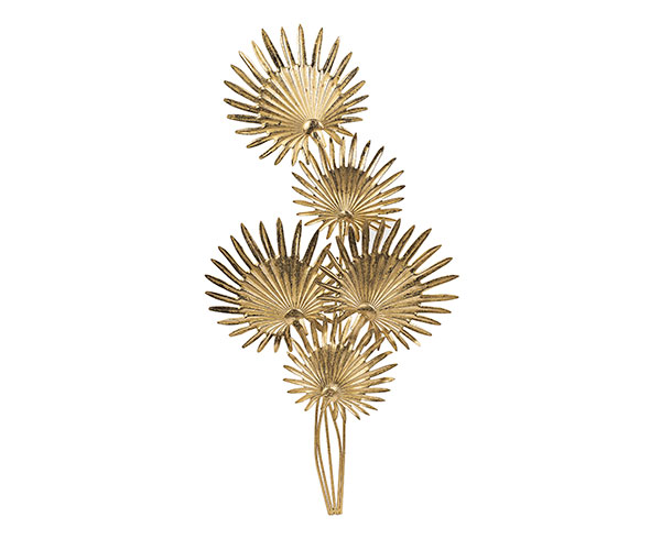 FOGLIE PALMA METALLO ORO 350X690 MM