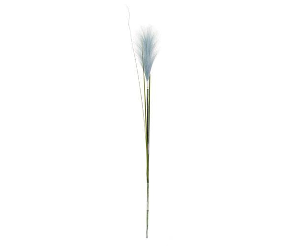 PAMPAS AZZURRO CON 3 FOGLIE H.760 MM