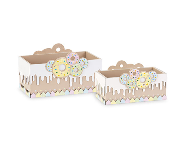 SET 2 SCATOLE RETTANGOCON DONUTS
