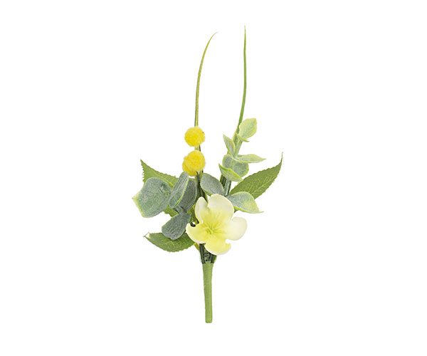 PICK FIORE GIALLO CON MIMOSA