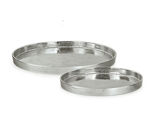 SET 2 VASSOI METALLO ø 350-450 MM