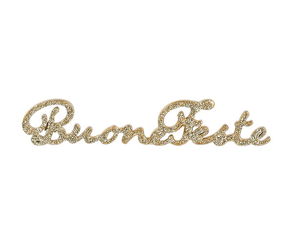 BUONE FESTE GLITTER ORO 120XH.23 MM