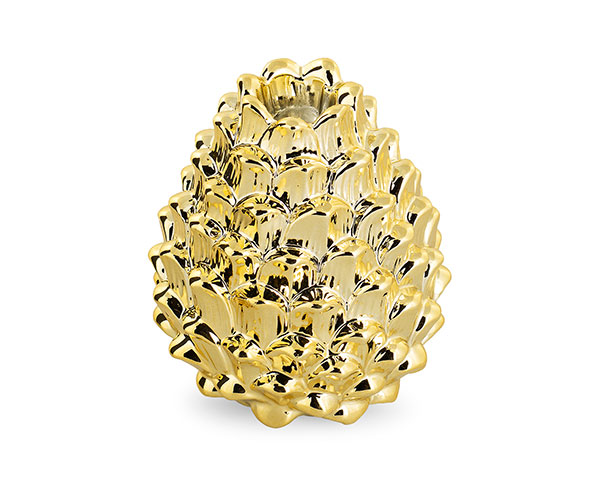 PIGNA PORTACAND.PORCELLANA ORO H.115 MM
