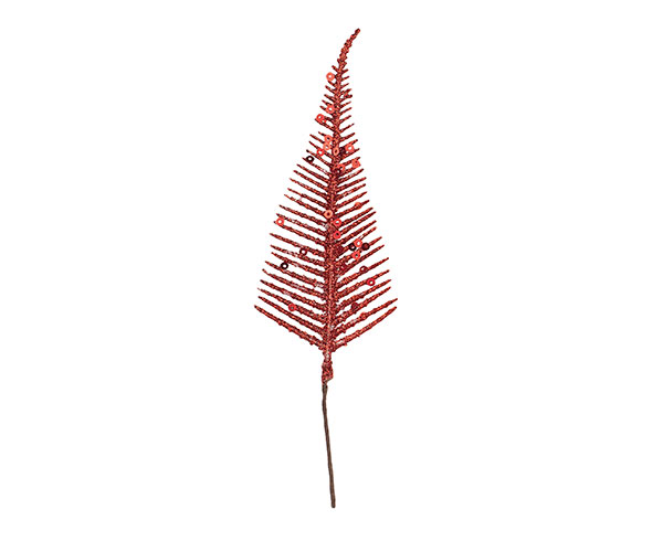PICK FOGLIA FELCE ROSSA GLITTE 160 MM