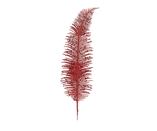 PICK FOGLIA FELCE ROSSA GLITTE 320 MM