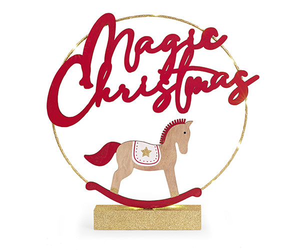 MAGIC CHRISTMAS LED CON CAVALLIN D.440 MM