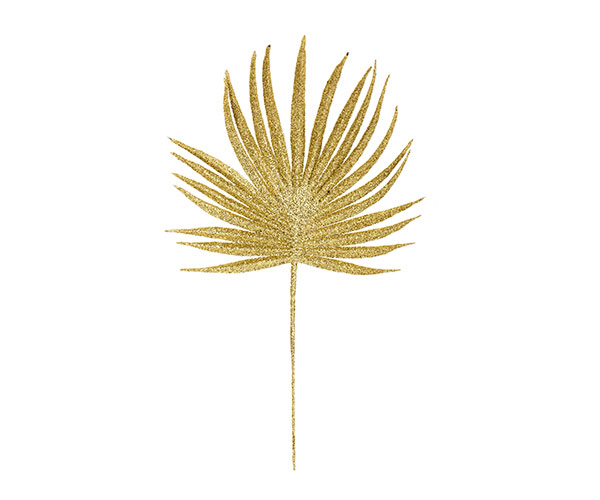 FOGLIA PALMA ORO GLITTER 150X300 MM