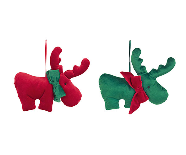 RENNA VELLUTO ROSSO/VERDE ASS. 190X170 MM
