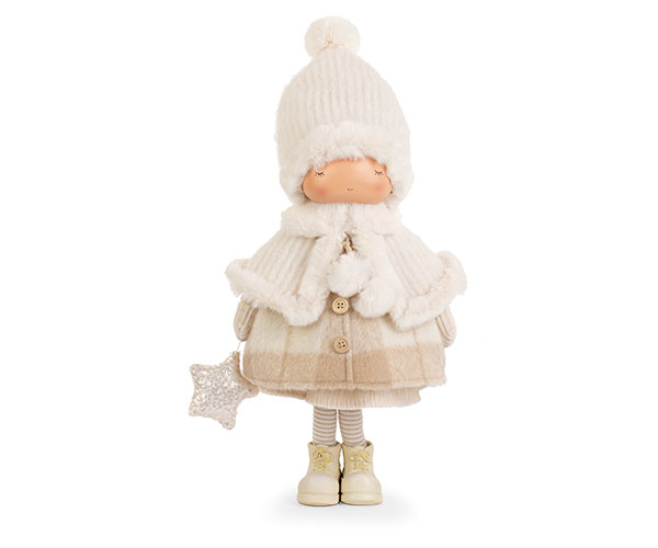 BIMBA CAPPOTTINO BEIGE/BIANCO H.470 MM