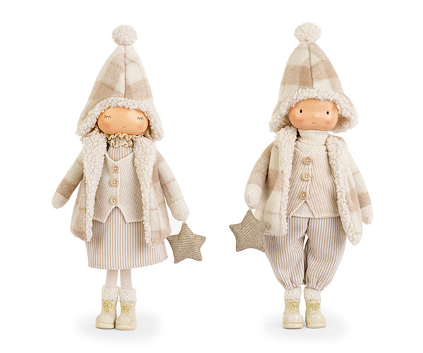 BIMBO/A CAPPOTTINO BEIGE/BIANC H.580 MM