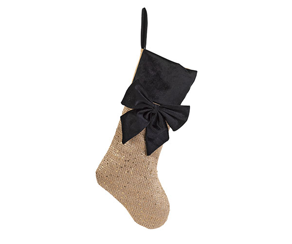 CALZA PAILLET.ORO NERO CON FIOCC H.430 MM