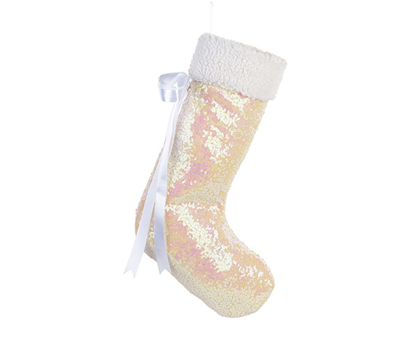 CALZA PAILETTES BIANCHE 480 MM