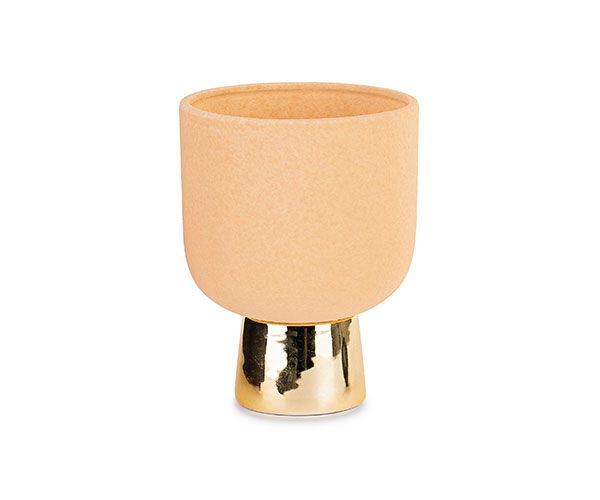 VASO DOLOMITE MELONE BASE ORO