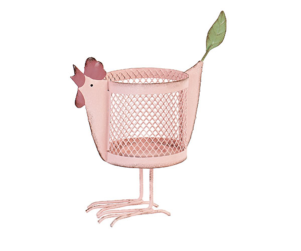 GALLINA CONTENITORE ROSA