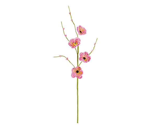 RAMO 4 PAPAVERI ROSA