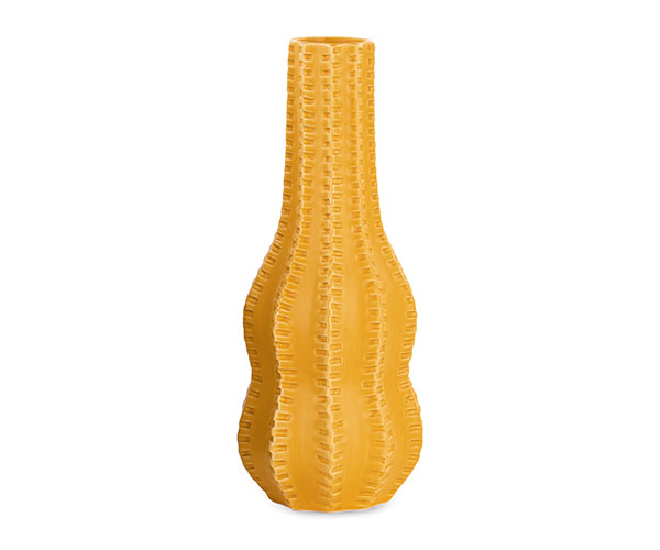 VASO ONDE GIALLO SENAPE