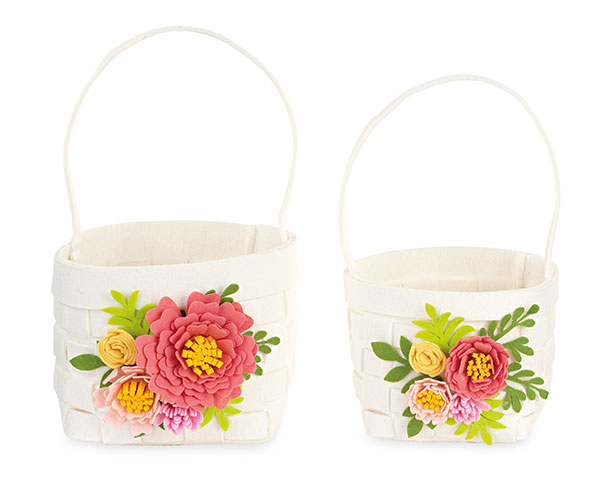 SET 2 SECCHIELLI CON FIORI
