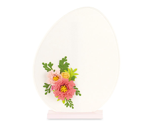 UOVO FELTRO CON FIORI